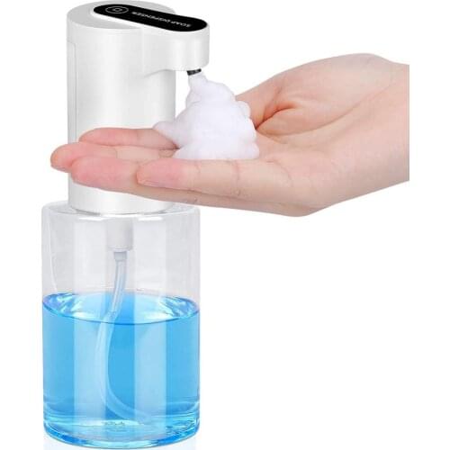 12oz Automatic Soap Dispenser Touchless Electric Hand Soap Dispenser Infrared Motion Battery Operated Auto Foam Pump