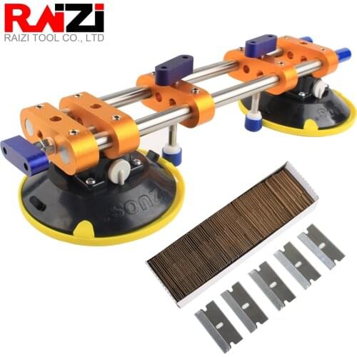 Raizi 1 Pc Stone Seamless Seam Setter for Jointg&Leveling with 6 inch vacuum Suction Cups Granite worktop Installation Tools