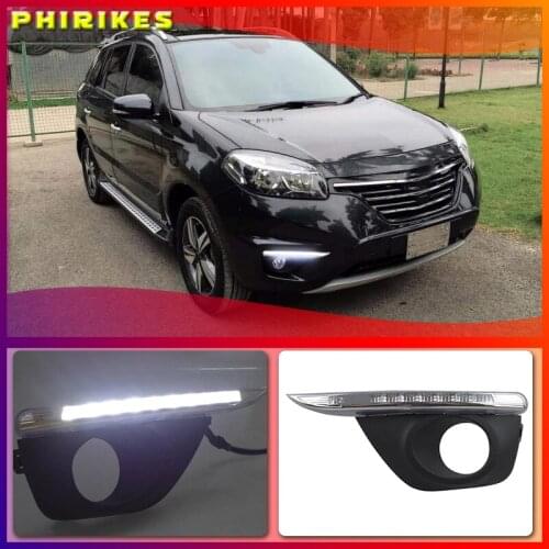 1Set For 2011 2012 2013 2014 Renault koleos driving LED DRL Daytime Running Light Warning Light Super Brightness Car Accessories