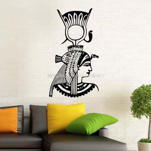 Egypt Art Wall Sticker Egyptian Crown Decal Vinyl Decor Home Decoration Room Stickers