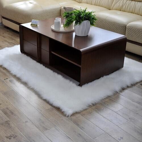 European faux wool plush sheepskin carpet living room sofa cushion rug bedside table bedroom customized blanket window tapetes