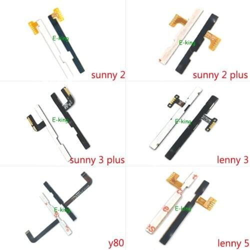 For Wiko Y80 Sunny 2 3 Plus Lenny 3 5 Power On Off Volume Up Down Switch Side Button Key Flex Cable Replacement Parts