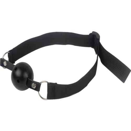 IKOKY Universal SM Bondage Open Mouth Gag Ball Adults Games Sex Toys for Women Couples Oral Fixation Stuffed