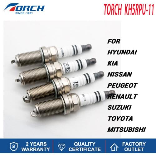 China Original TORCH Platinum Spark Plugs KH5RPU-11 for RENAULT SUZUKI TOYOTA MITSUBISHI NISSAN PEUGEOT RENAULT Engines