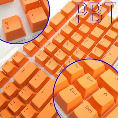 PBT Keycaps For Mini Mechanical Keyboard Suit For 61/64/68/71/82/84 Layout Keyboard With Transparent RGB Letters
