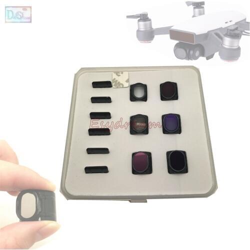 Neutral Density ND4 + ND8 + ND16 + ND32 + CPL + UV Ultraviolet Polarizer Lens Filter Kit for DJI Spark Accessories Drone Gimbal