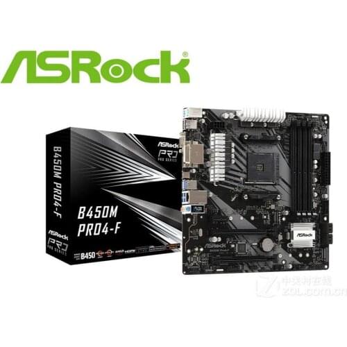 NEW desktop motherboard ASRock B450M Pro4-F AMD B450 AM4 Desktop Computer mainboard