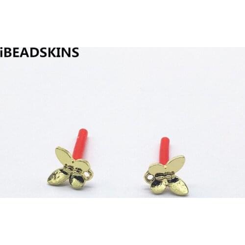 New arrival! 11x10mm 100pcs Zinc Alloy butterfly Shape Earrings Stud for Earrings parts,hand Made Earrings Findings Jewelry DIY
