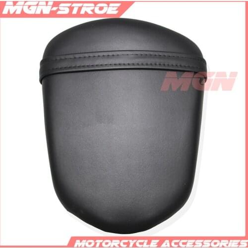 Motorcycle Rear Passenger Cushion Seat Pillion Synthetic Leather Pad Suction Seat For GSXR600 GSXR750 K6 2006-2007 06 07