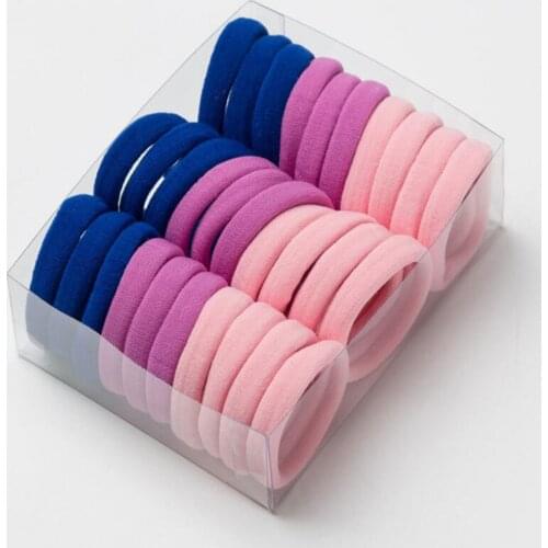 30Pcs Girls Scrunchies Elastic Hair Band Hair Tie Baby Hair Ring Rope Headwear Kids Hair Accessories for Girl Women Candy Colors