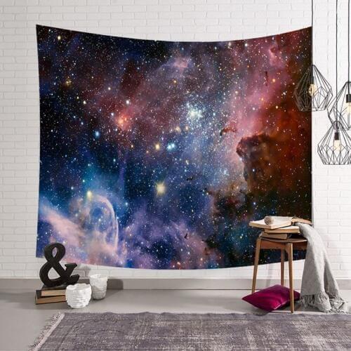 Morden Style Galaxy Polyster Hanging Wall Tapestry Hippie Retro Home Decor Yoga Mat Beach Towel