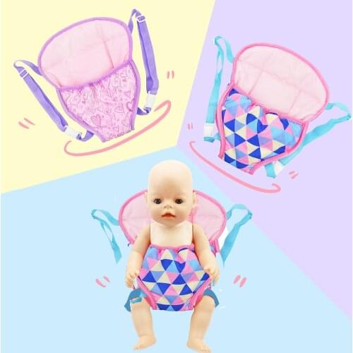 Daily Doll Accessories Adjustable Strap Storage Kids Toy For 18 Inch Home Baby Carrier Portable Backpack Birthday Gift Carrying