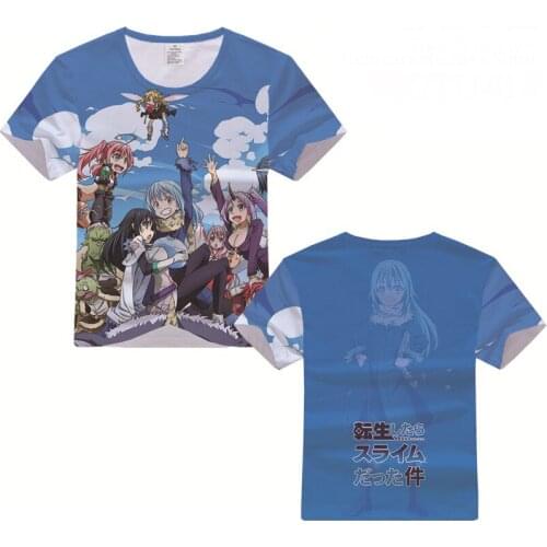 That Time I Got Reincarnated as a Slime Rimuru Tempest 3D Printed T-shirt Cosplay Costume Men Women Casual Tshirt Tees Tops