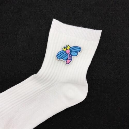 Maxsin 10pcs/lot Embroidery Cute Dragonfly Sticker Animal Patches Iron on Clothes Jeans Decoration Applique Accessories DIY