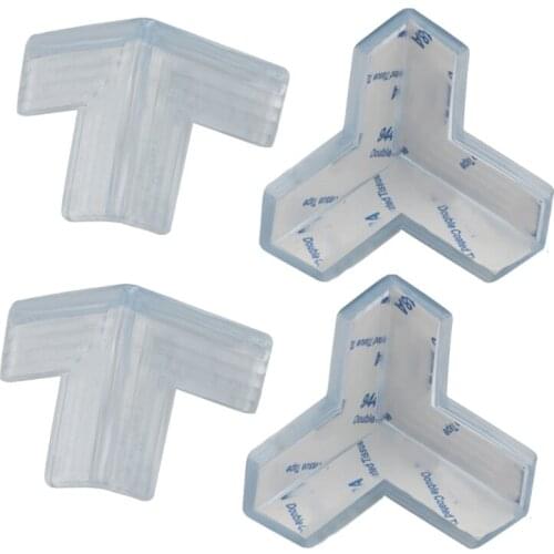 4 Pcs/Set Table Desk Corner Guard Edge Anticollision Guards Soft Silicone Baby Safe Corner Protector for Newborn Infants