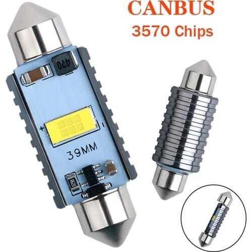 1PC Festoon C5W C10W 3570 Chip Bulb Canbus 31mm/36mm/39mm/41mm Car LED Lamp Interior Dome Reading License Plate Lights 6000K