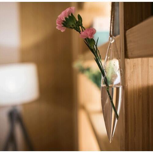 1PC Creative droplets vase micro landscape Home Furnishing glass handmade Zakka glass moss bottle OJ 2034