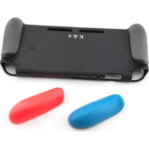 10 pcs a lot Protective Case Shell for Switch N-S Console Handle Grip Cover with Shock- Absorption Design with 2 game card slot