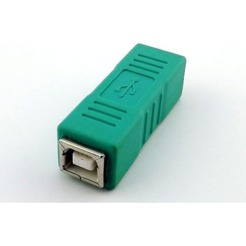 10pcs Green/Black USB 2.0 Type B Female To B Female Scanner Printer Converter Adapter Connector