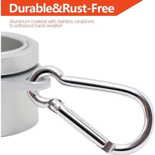 2/Set Rustproof Flag Pole Rings Clip for 1 inch Dia. Flagpole Mounting Kit