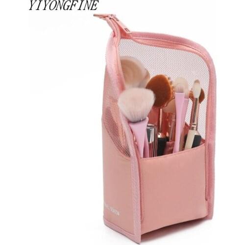 Women Transparent Cosmetic Bags Waterproof Toiletries Storage Bag Travel Female Makeup Bag Brush Holder Organizer Toiletry Bag