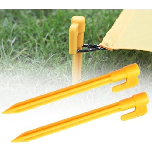 4Pcs/Set Outdoor Travel Beach Mat Camping Tent Fixed Pegs ABS Nails Stakes Pins Windproof Camping Tent Equipment Accessories new