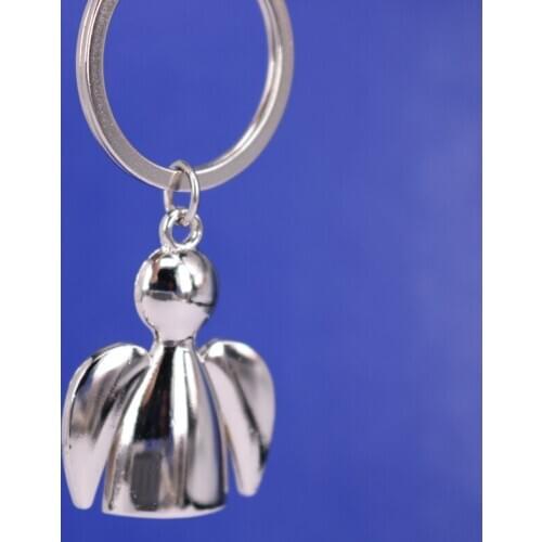 50Pcs/Lot Festival Gift Metal Key Chains Key Ring Angel Keychains