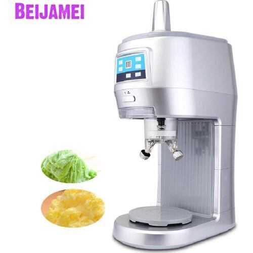 Beijamei Most popular Commercial continuous ice shaver machine shaved snow ice crusher machine electric snowflake ice machine
