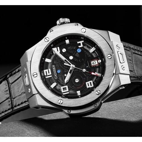 2021 New CADISEN DESIGN Tourbillon Mens Mechanical Watches Japan NH35A Mechanical Men Wrist Watch Waterproof 100m Reloj Hombre