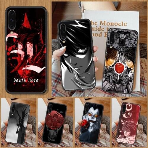 Death Note Anime L·Lawliet Phone Case For Samsung Galaxy A 10 12 20E 21S 30 32 40 50 51 52 70 71 72 5 6 7 2016 2018 black