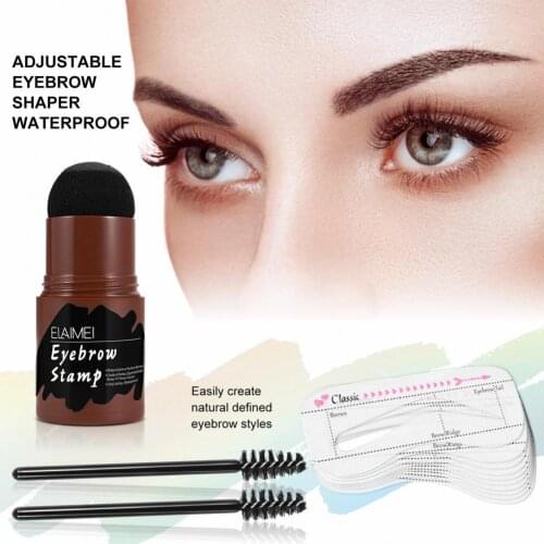Cosmetics 1 Set Safe Eyebrow Powder Brush Kit Reusable Eyebrow Liner Non-irritating for Beginner