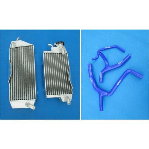 Aluminum Radiator & Hose 2010-2011 For KAWASAKI KXF450 KX450F KXF 450 2011 2010 High Performance