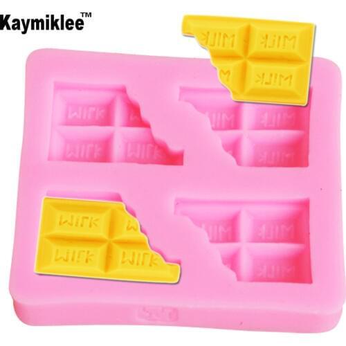 M2040 Milk Letter Chocolate Silicone Mold Fondant Cake Decorating Tools DIY Gumpaste Candy Polymer Clay Moulds