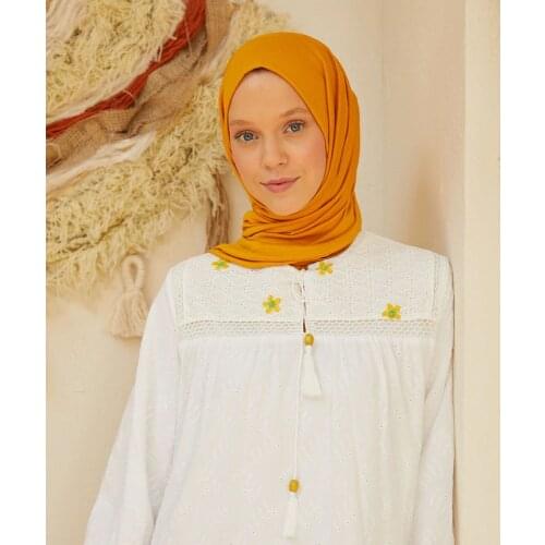 Salland Combed Cotton Orange Color Shawl Comfortable Stylish Product Fashion Flexible and Breathable Comfortable Fabric Quality Robust Original Fireproof Does Not Iron Easy to Use Shawl Combed Cotton 4 Seasons Shawl-1