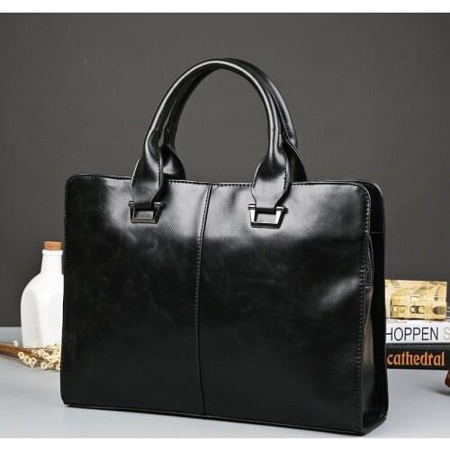 Work Handbag Men Business Pu Leather Tote Bag Brief Case Office Work Male Laptop File Package Satchel Messenger Crossbady Bags