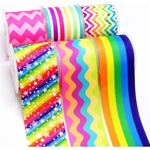 DIY Handmade Materials Printed Grosgrain Ribbon 50 Yard Per Size 13573
