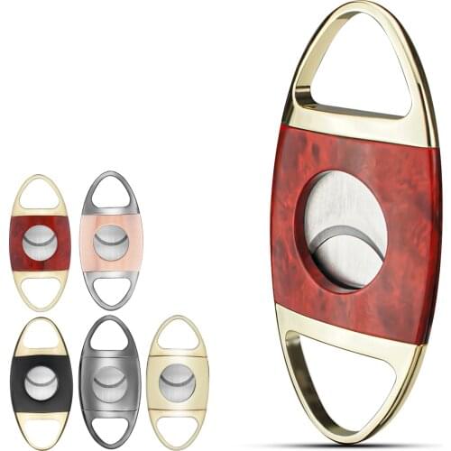 Cigar Cutter Stainless Steel Metal Classic Cigar Cutter Guillotine with Christmas Cigar Scissors Gift for COHIBA Cigar