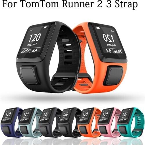 Replacement Silicone WristStrap Band For TomTom Runner 2 3 Spark 3 Adventurer Golfer 2 Spark Cardio GPS Sport Smart wristband