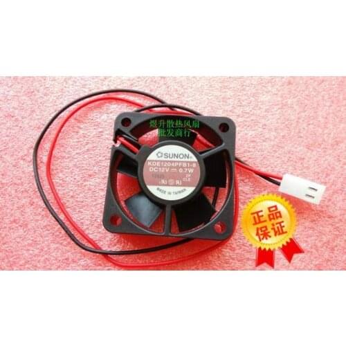 SUNON DC 12V 0.7W 40*40*10MM KDE1204PFB1-8 4010 4cm 2-wire Ball Axial Flow Cooling Fan