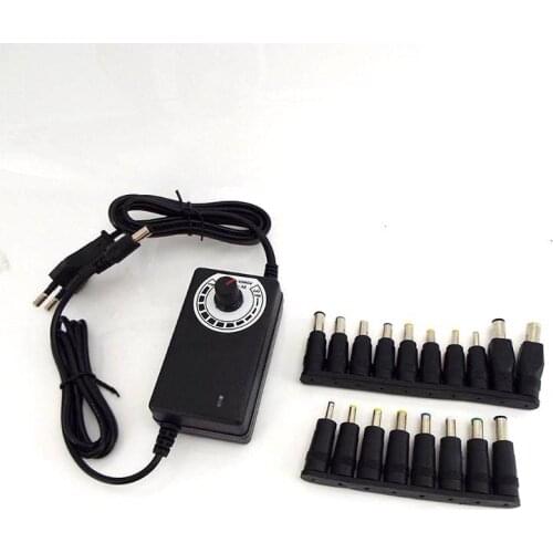 Universal 3V 9V 12V 3A AC Adjustable Power Supply Adapter DC Plug Connector Adapter Voltage 220V 110V 3V 24V 72W EU US plug