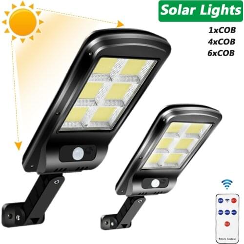 Upgraded 66 Led Solar Light Outdoor Waterproof Lighting For Garden Wall Two Angles Rotable Pole Solar Lamp With Three Modes