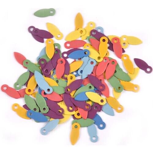 100pcs Mixed Color Brads For Decoration Brad Embellishment Buttons Diy Photo Album Frame Rotating Locks DIY Scrapbooking C2195
