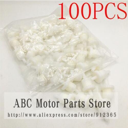 100X UNIVERSAL Plastic Inline Fuel Gas Filters Gas Fuel Filter 50 90 110 150 250 Chinese SCOOTER Go Kart ATV ROKETA TAOTAO SUNL