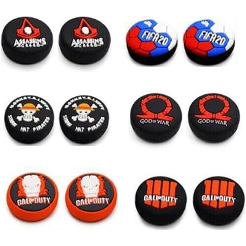 2pcs Thumb Stick Grip Cap Thumbstick Joystick Cover Case For Sony Dualshock 3/4 PS3 PS4 Slim Xbox One 360 Switch Pro Controller