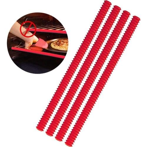 Silicone Oven Rack Guards BPA-Free Heat Resistant Oven Shelf Edge Guards Rack Shield