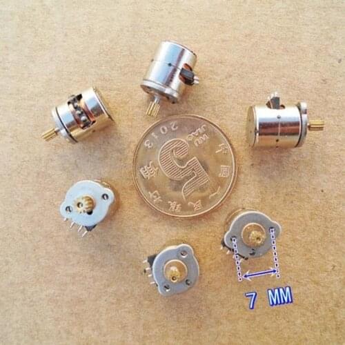 5pcs mini 8mm*9mm Stepper Motor 2-phase 4-wire Stepping Motor with Copper Gear For Digital Camera