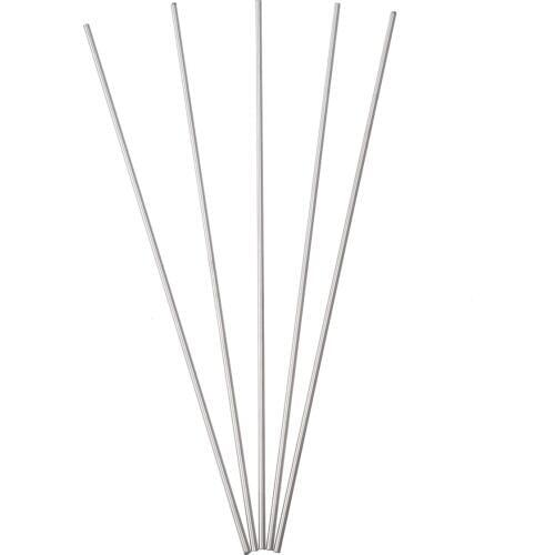 5pcs 304 Stainless Steel Capillary Tube Silver 3mm OD 2mm ID 250mm Length For Machinery