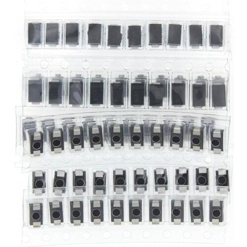 70pcs/lot SMD M1 1N4001 M4 1N4004 M7 1N4007 SS14 US1M RS1M SS34 7 Values*10pcs KIT schottky diode set kit pack package