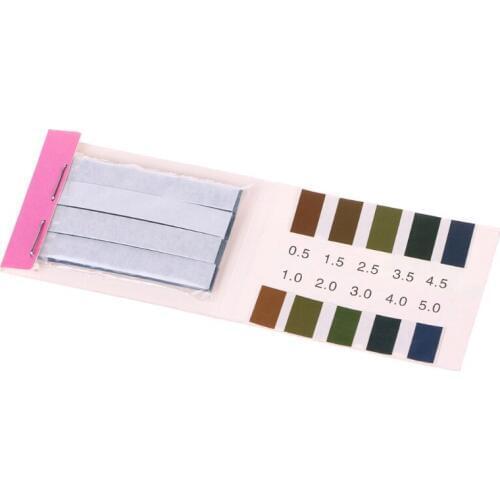 80 Strips pH Alkaline Short-range 0.5-5.0 Indicator Litmus Paper pH Test Strips