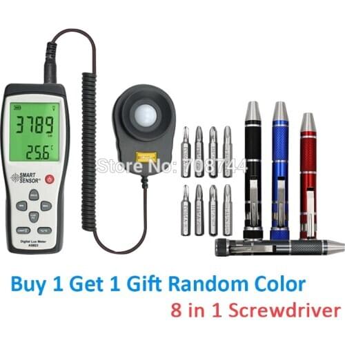 AS823 Digital Lux Meter Light Meter Illuminance Flow Meter Light Measurement 1~100.000lux